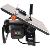 FERM Tegelsnijder 900W - 2950/min - 200mm diamantschijf - watergekoeld zaagblad - 0-45 graden verstelbaar, zwart, blauw, RVS