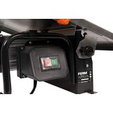 FERM Tegelsnijder 900W - 2950/min - 200mm diamantschijf - watergekoeld zaagblad - 0-45 graden verstelbaar, zwart, blauw, RVS