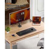 ErGear Verstelbare monitorstandaard voor schermen 13-32 inch, enkele desktoparm, Vesa 100 x 100, accessoires 8 kg