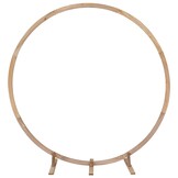 vidaXL Trouwrand Licht Bruin 224 x 80 x 220 cm Massief grenenhout