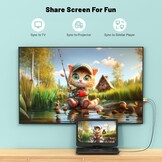 POFOTO Draagbare dvd-speler, 43,9 cm (17,5 inch), HD-scherm, 39,6 cm (15,6 inch), 6 uur batterij, ondersteunt multiformaat/SD/USB, geen zones, synchroniseert tv, projector, anti-shock en geheugen