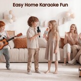 BONAOK Draadloze Karaoke Microfoon - Bluetooth Handheld Karaoke Speler - Zwart