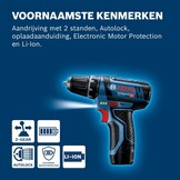 Bosch Professional 12V System accuschroefboormachine GSR 12V-15 met 2 x accu 2,0 Ah, oplader, 39-dlg. accessoireset, tas - Amazon Exclusive-set