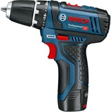 Bosch Professional 12V System accuschroefboormachine GSR 12V-15 met 2 x accu 2,0 Ah, oplader, 39-dlg. accessoireset, tas - Amazon Exclusive-set