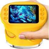1000X digitale handmicroscoop voor kinderen met 2 inch IPS-scherm, paasgeschenken draagbaar STEM Science Lab speelgoed, oplaadbare zakmicroscoop educatief cadeau voor jongens en meisjes leeftijd 4-6 8