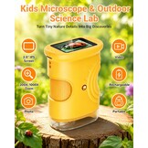 1000X digitale handmicroscoop voor kinderen met 2 inch IPS-scherm, paasgeschenken draagbaar STEM Science Lab speelgoed, oplaadbare zakmicroscoop educatief cadeau voor jongens en meisjes leeftijd 4-6 8