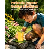 1000X digitale handmicroscoop voor kinderen met 2 inch IPS-scherm, paasgeschenken draagbaar STEM Science Lab speelgoed, oplaadbare zakmicroscoop educatief cadeau voor jongens en meisjes leeftijd 4-6 8