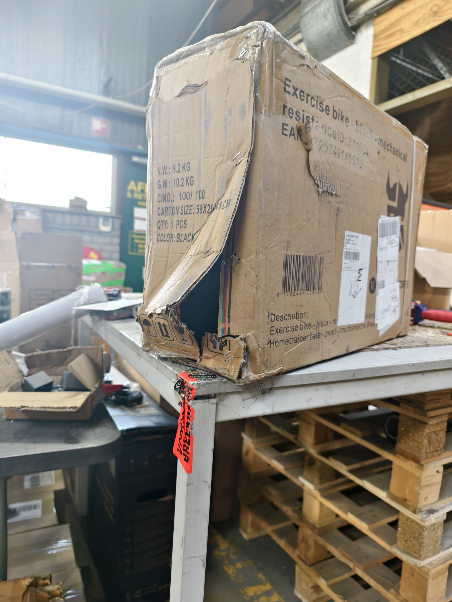 Hometrainer fiets - zwart - mechanische weerstand