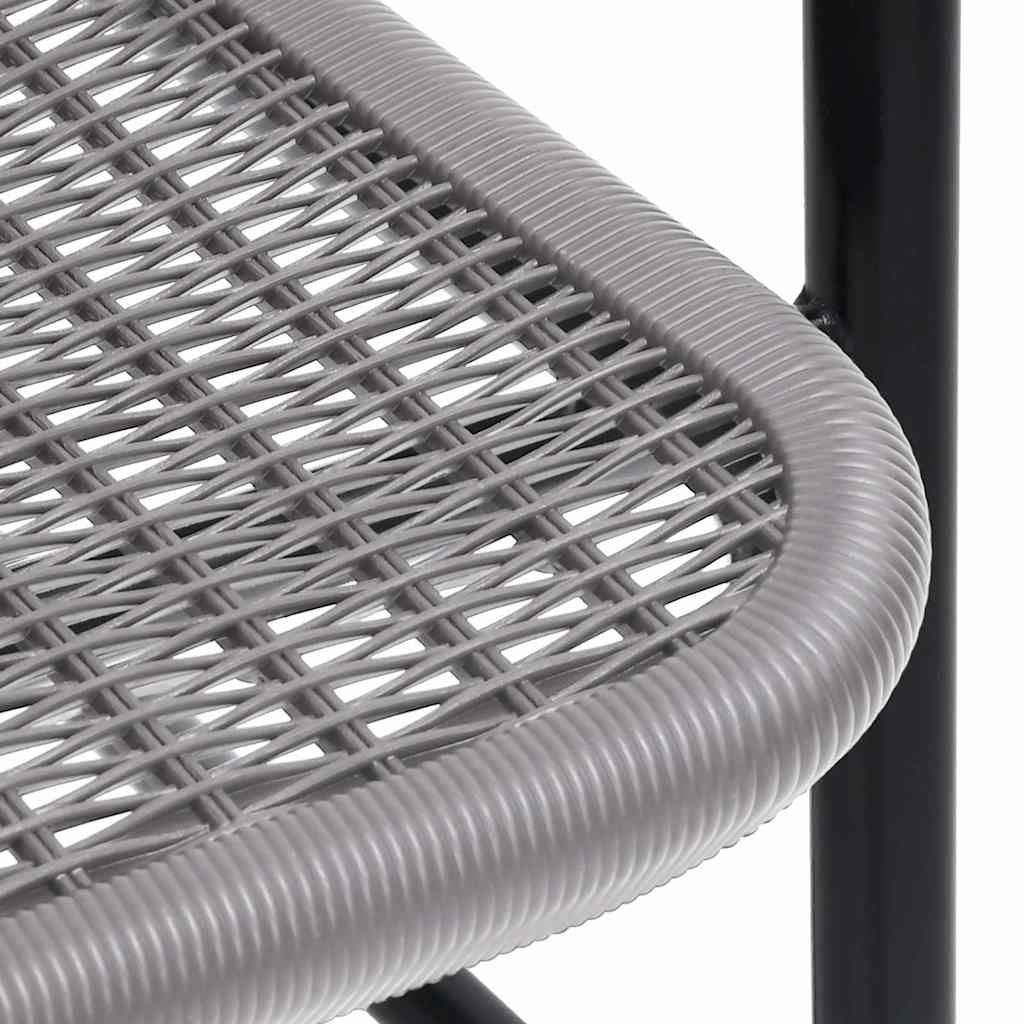 vidaXL Tuinstoelen 2 st 110 kg kunststof rattan en staal