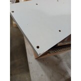 vidaXL Wandschap 129x18x42 cm bewerkt hout wit