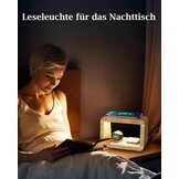 Draadloos laadstation met nachtlampje, 4-in-1 draadloze snellader met adapter en kabel, draadloze oplader voor iPhone, AirPods Pro, voor Apple Watch