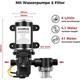 Camplux Geiser 6 Liter met 12V Waterpomp - Propaan/Butaan