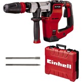 Einhell Breekhamer TE-DH 12 (1050 W, 12 J, SDSmax-gereedschapshouder, trillingsgedempte handgreep, flexibel verstelbare extra handgreep, 4 m rubberen kabel, incl. Spitse- platte beitels, incl. e-box)