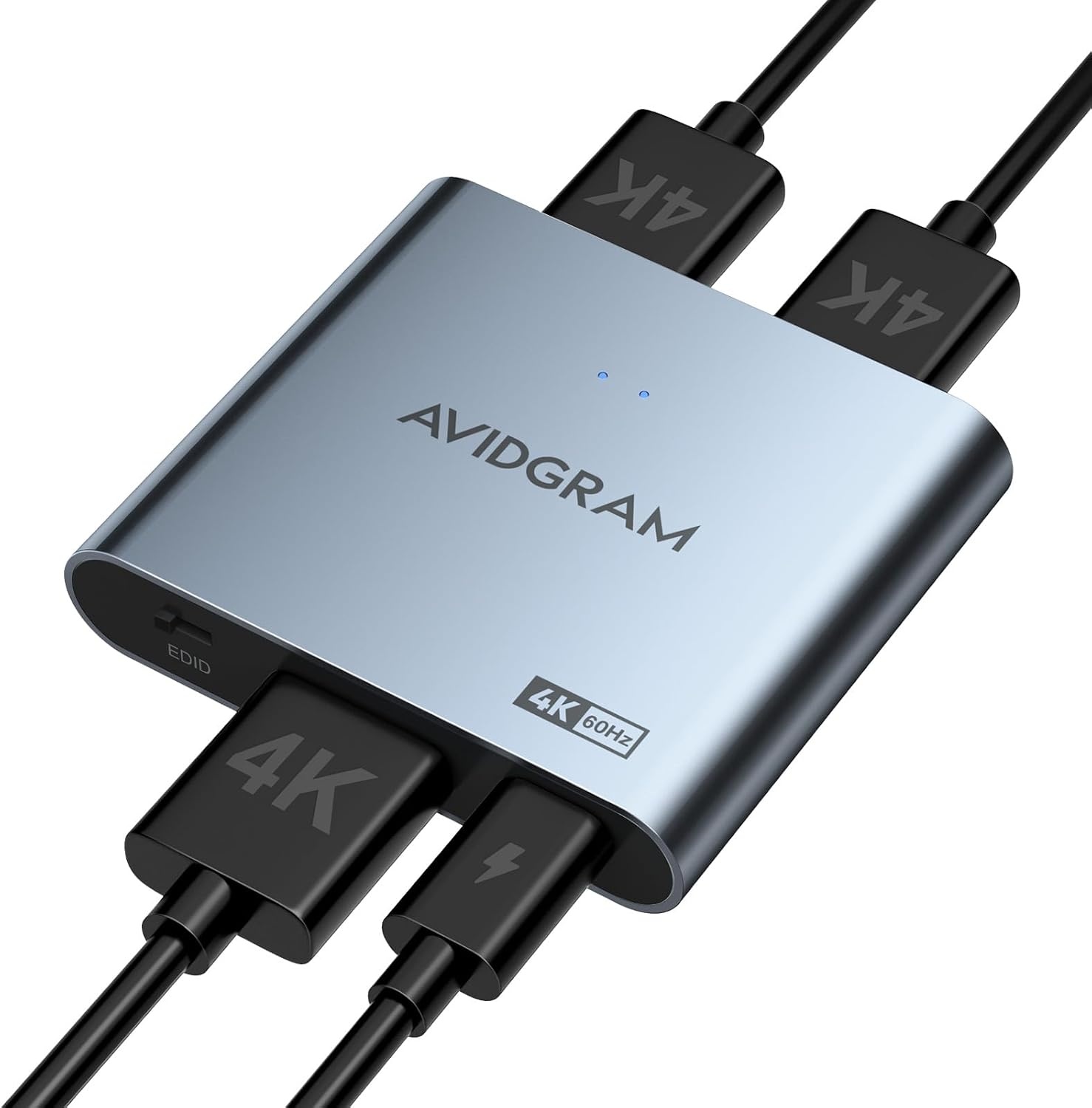 AVIDGRAM HDMI Splitter 1 In 2 Out 4K 60Hz met Downscaler - Zwart
