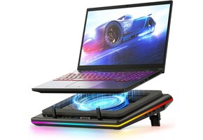 Laptop Koeler Gaming 15-19" | RGB | Krachtige Ventilator | Zwart | 59% Korting
