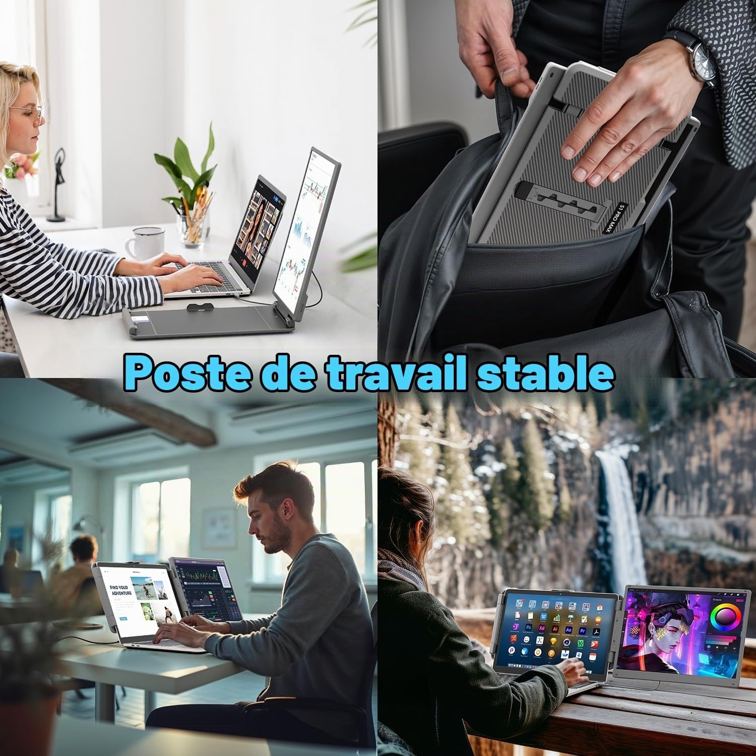Teamgee S1 Pro Max 14 inch QHD Portable Monitor - Zilver