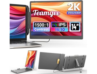 Teamgee S1 Pro Max 14 inch QHD Portable Monitor - Zilver