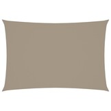 vidaXL Zonnescherm rechthoekig 3x5 m oxford stof taupe