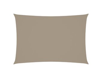 vidaXL Zonnescherm rechthoekig 3x5 m oxford stof taupe