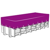 vidaXL Containernet 3x6 m HDPE zwart