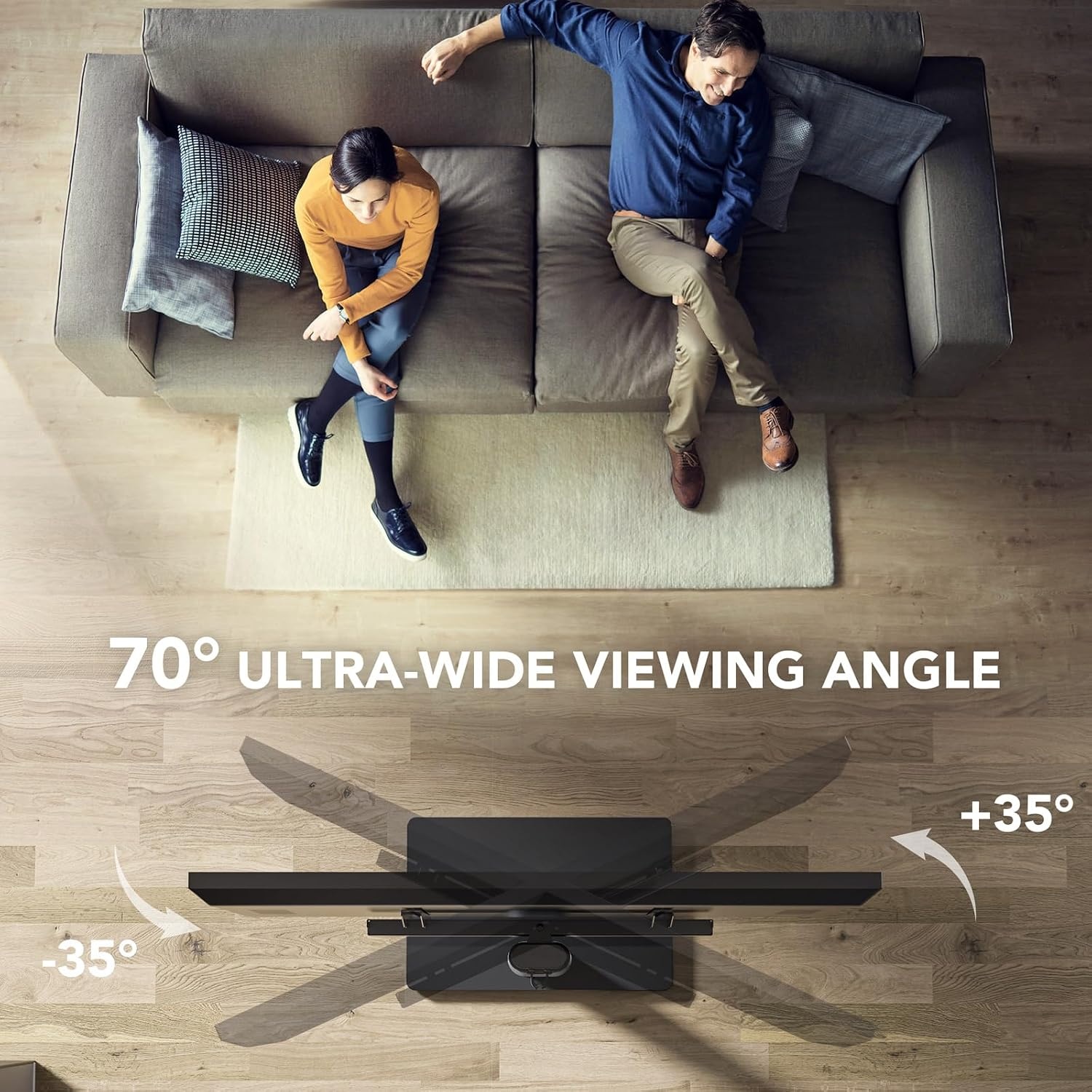 AX WABER Universele tv-vloerstandaard met houder voor tv's van 27 tot 65 inch, draaibare staande tv-standaard met 9 niveaus in hoogte verstelbaar, ruimtebesparend ontwerp hoge tv-standaard voor