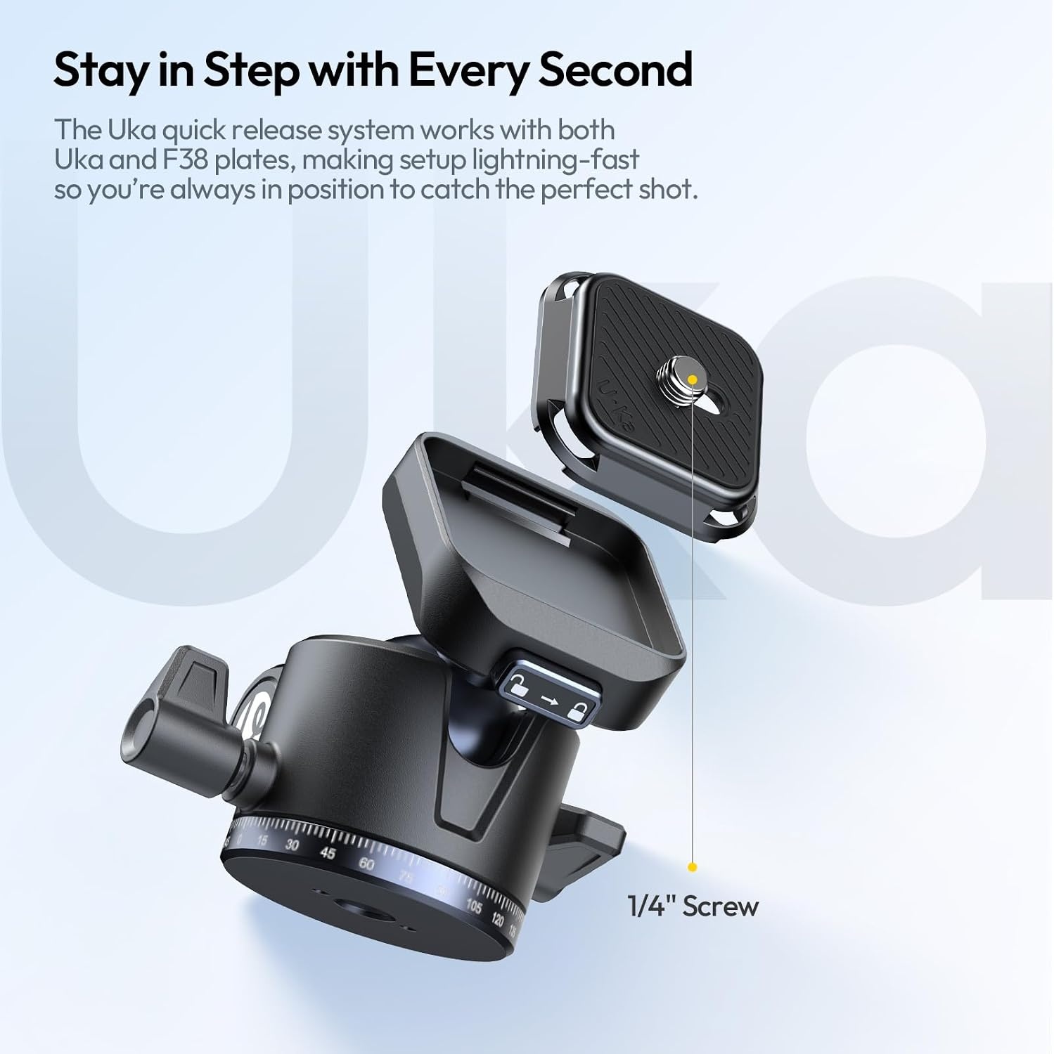 ULANZI Ombra II 156cm Camera Statief, Compacte Camera Statieven met 360° Balhoofd, Uka Snelkoppelingsplaat, Lichtgewicht Aluminium Reisstatief voor DSLR, Smartphone (Gewicht: 1.21kg,Draagvermogen 3kg)