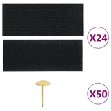 vidaXL Insectendeurgordijnen 2 st magnetisch 220x110 cm zwart