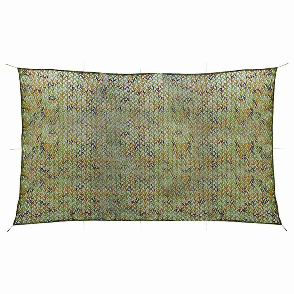 vidaXL Camouflagenet met opbergtas 2x8 m groen