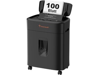 Bonsaii Papierversnipperaar 100 Vel Auto-Feed - P-4 Mikroschnitt - Zwart