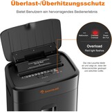 Bonsaii Papierversnipperaar 100 Vel Auto-Feed - P-4 Mikroschnitt - Zwart