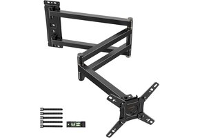 TV Muurbeugel 13-43" 1036mm Arm 180° Draaibaar Zwart 54% Korting