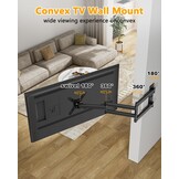 Lange Reach 1036mm TV Muurbeugel voor 13-43 Inch TV's & Monitoren - Maat voor 13-43 inch tv's