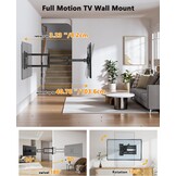 Lange Reach 1036mm TV Muurbeugel voor 13-43 Inch TV's & Monitoren - Maat voor 13-43 inch tv's