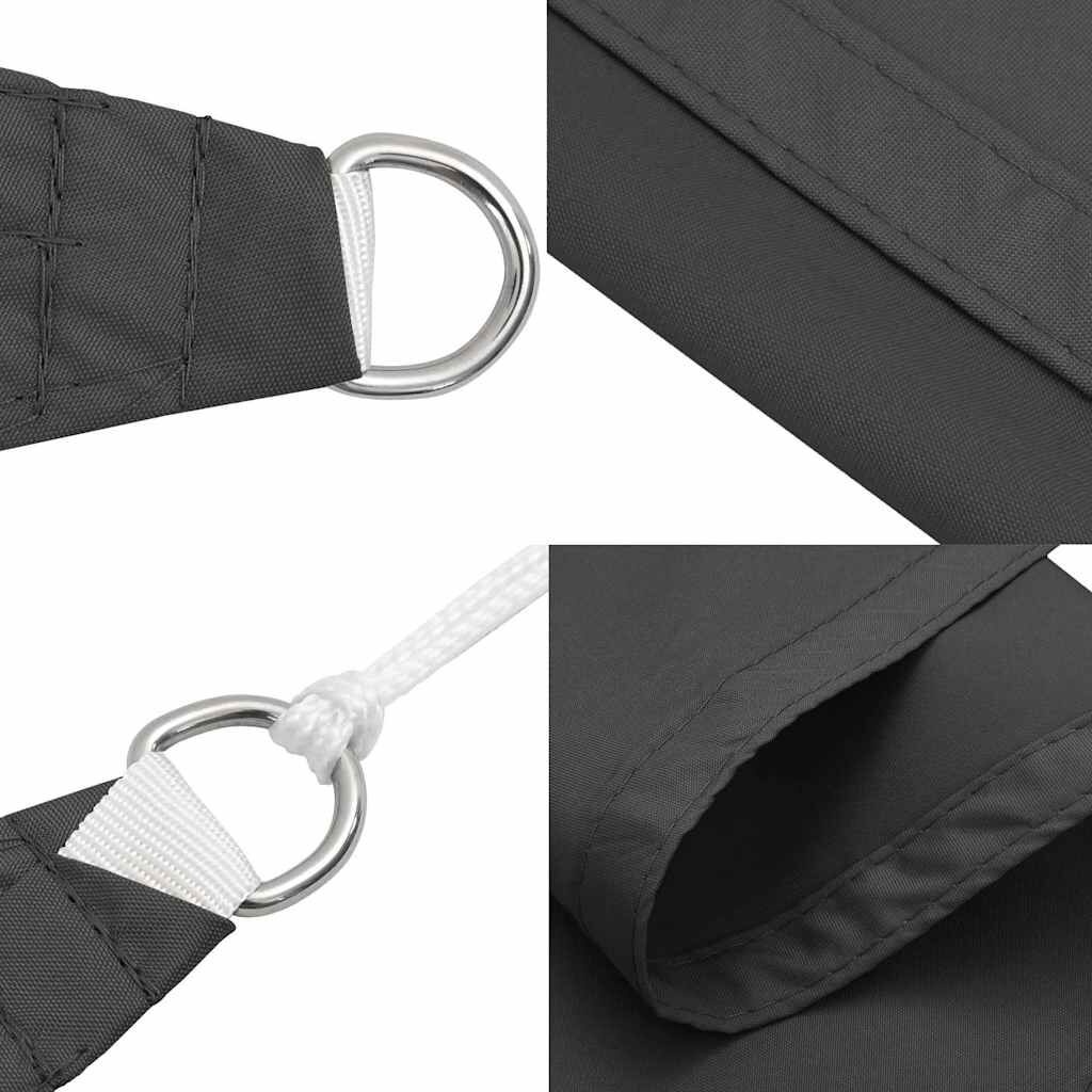 vidaXL Zonnescherm rechthoekig 2x5 m oxford stof antracietkleurig