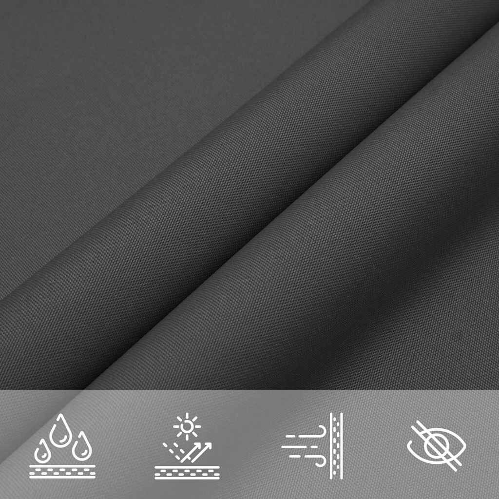 vidaXL Zonnescherm rechthoekig 2x5 m oxford stof antracietkleurig