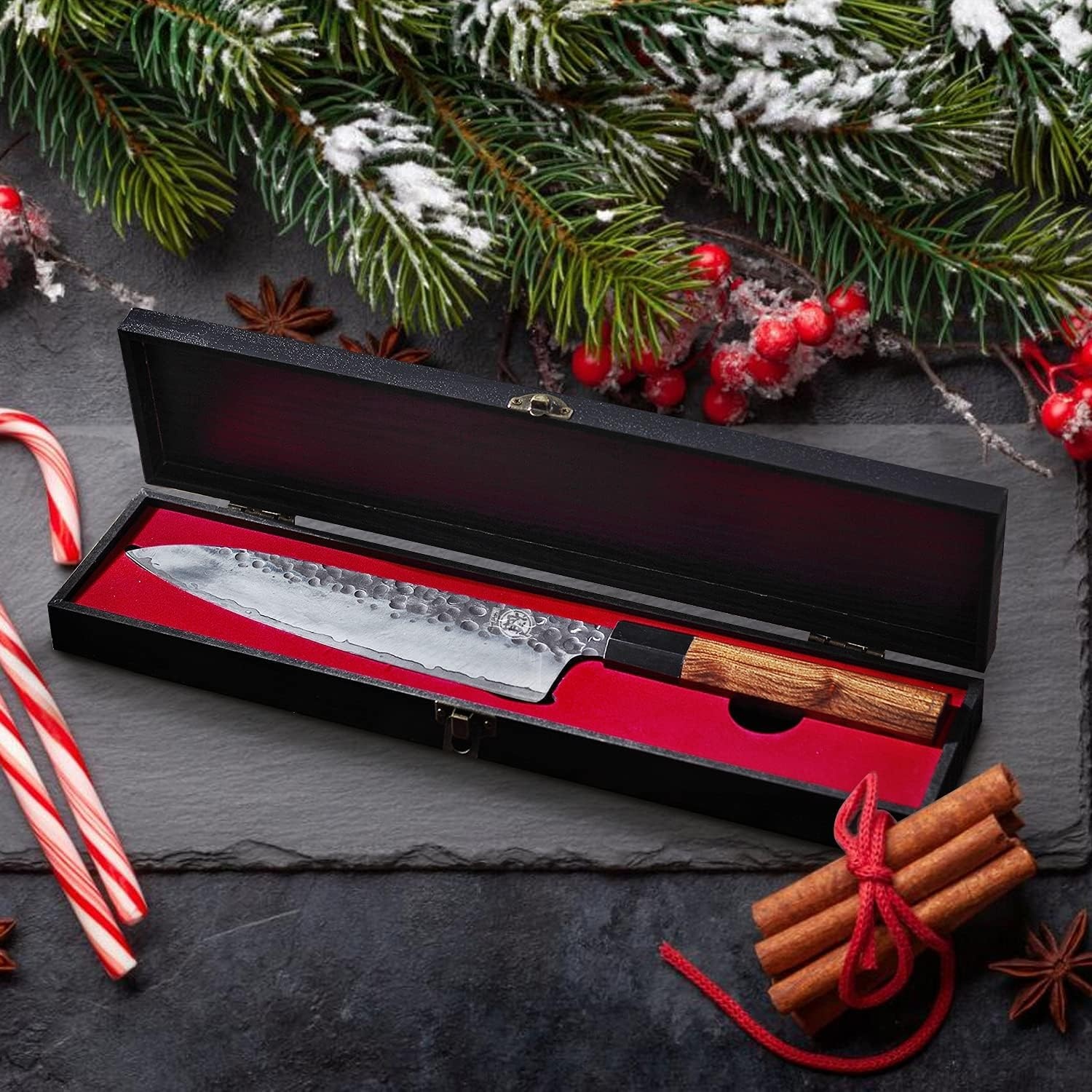 MITSUMOTO SAKARI Gyuto Koksmes van 22 cm, Japans Keukenmes - Maat 22 cm