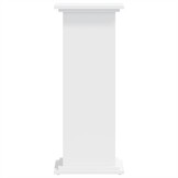 vidaXL Plantenstandaard 33x33x80 cm bewerkt hout wit