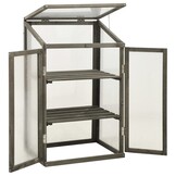 vidaXL Broeikas 60x45x100 cm vurenhout