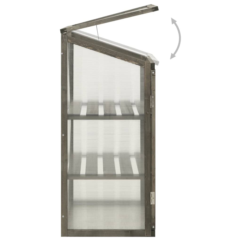 vidaXL Broeikas 60x45x100 cm vurenhout