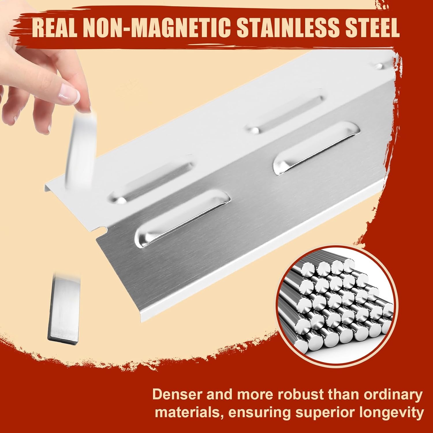 Denmay 36,5 x 12 cm universele branderafdekking, reserveonderdelen voor Enders Boston Pro 3K, Enders Chicago 3, Enders Boston 6 Kr Turbo, Tepro 3561, Barbecook Brahma 4.0, roestvrijstalen vlamverdeler