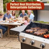 Denmay 36,5 x 12 cm universele branderafdekking, reserveonderdelen voor Enders Boston Pro 3K, Enders Chicago 3, Enders Boston 6 Kr Turbo, Tepro 3561, Barbecook Brahma 4.0, roestvrijstalen vlamverdeler