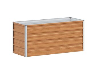 vidaXL Verhoogde plantenbak Licht Bruin 100 x 40 x 45 cm