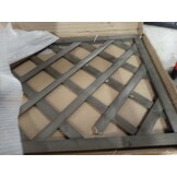 vidaXL Latwerkplantenbak 50x25x90 cm massief vurenhout grijs