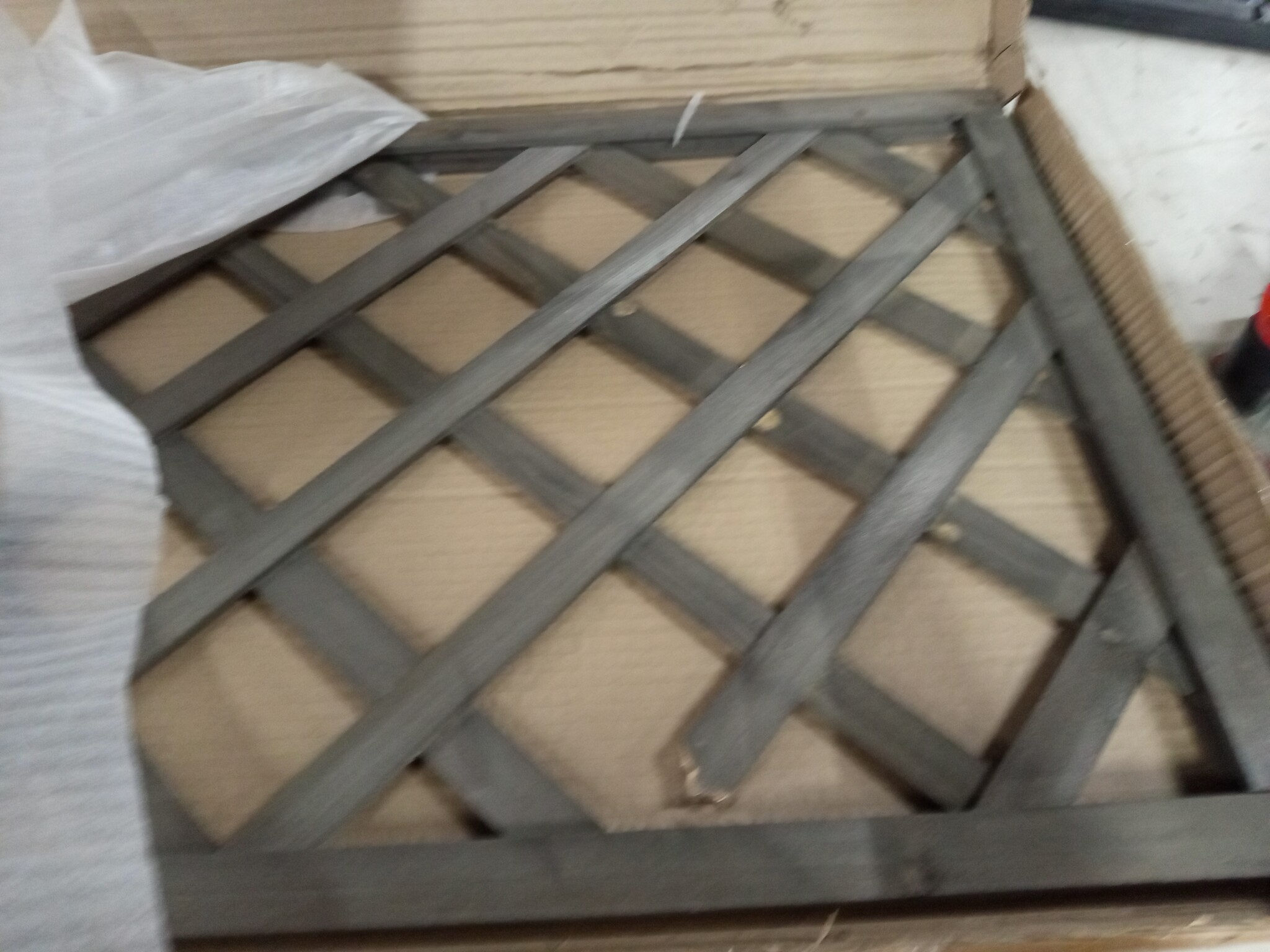 vidaXL Latwerkplantenbak 50x25x90 cm massief vurenhout grijs