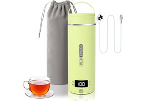 Draagbare Waterkoker Groen 500ml 300W RVS - 33% Korting