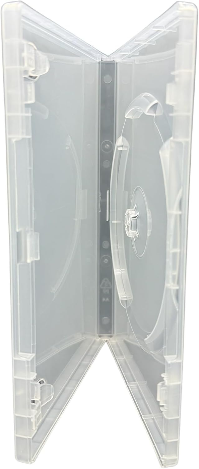 50 x Transparante DVD CD Blu-ray Hoesjes - 14mm rug - Set van 50 stuks