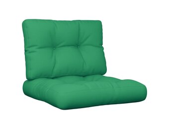 vidaXL Palletkussens 2 st stof groen