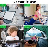 Clip-on Ventilator - Oplaadbaar - 6 inch - 5 Snelheden - Wit