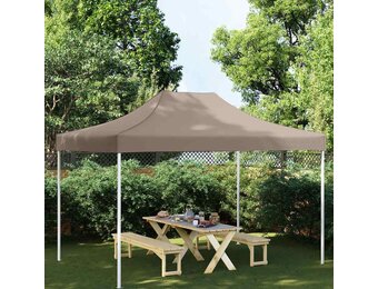 vidaXL Partytentdak 270 g/m² 4x3 m taupe