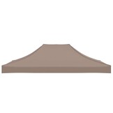 vidaXL Partytentdak 270 g/m² 4x3 m taupe